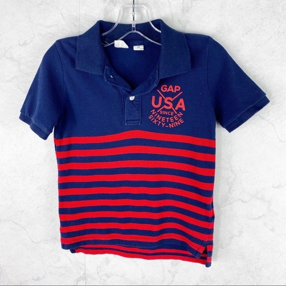 [Gap] Striped Polo Top - Picture 1 of 2